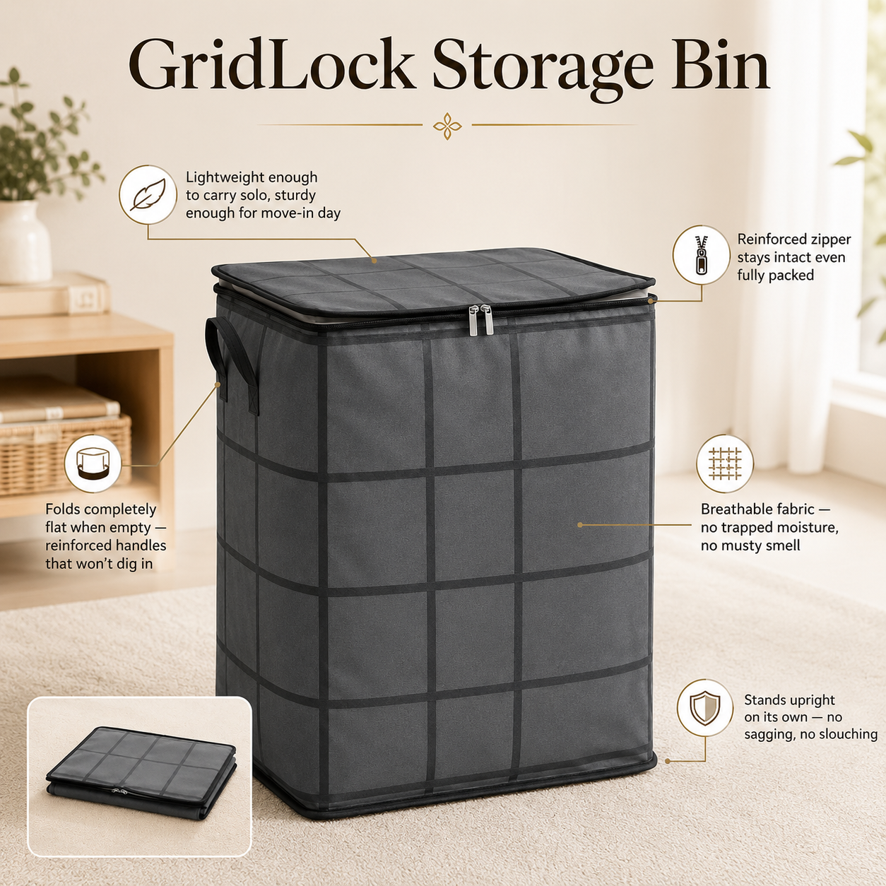 GridLock Storage Bin